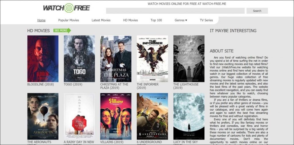 Watch Free, Los Movies alternatives