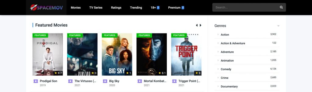 Spacemov, free online movie streaming sites