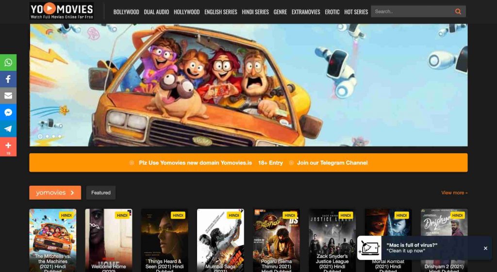 YoMovies., best free online movie streaming sties